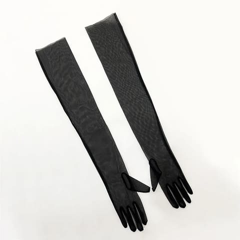 Black Sheer Gloves