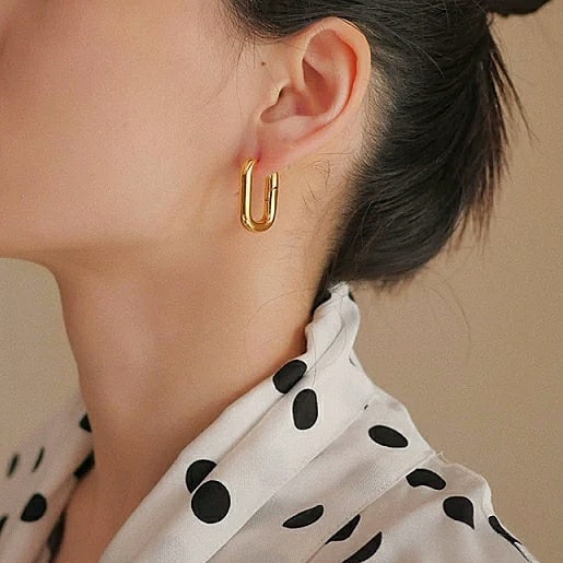 Box Hoop Earrings