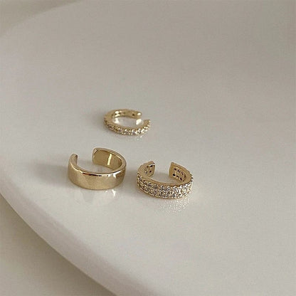 Elegant Ear Cuff Stack - Set of 3