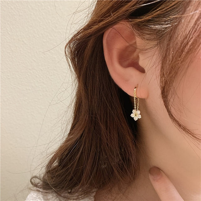 Crystal Floral Earrings