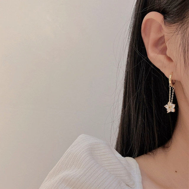 Crystal Floral Earrings