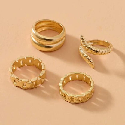 Zoey Ring Stack - Set of 4