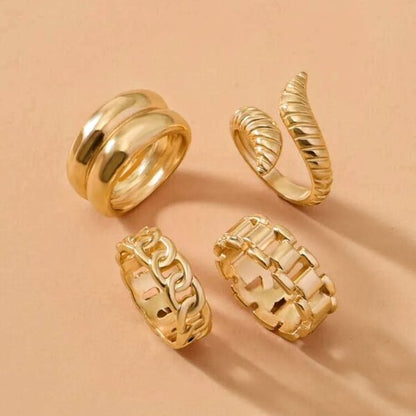 Zoey Ring Stack - Set of 4