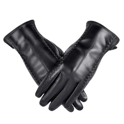 Black Luxe Leather Gloves
