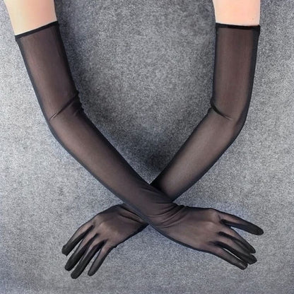 Black Sheer Gloves