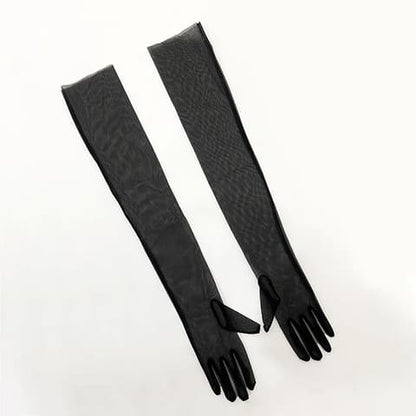 Black Sheer Gloves