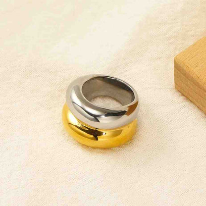 Dual Tone Dome Ring