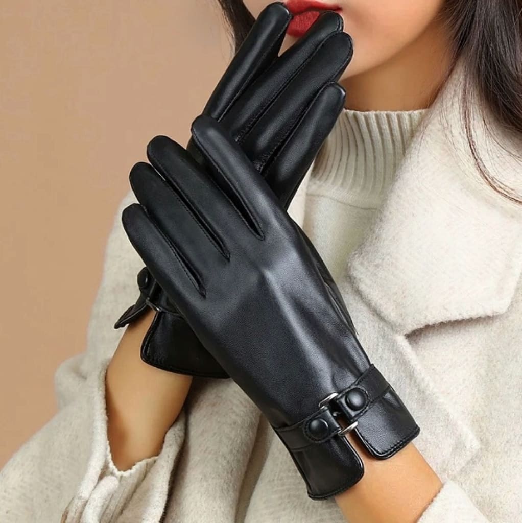 Exquisite Street Style Black Gloves