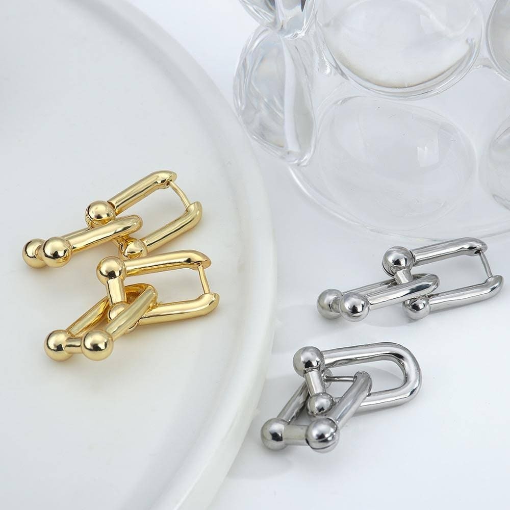 Detachable U Link Earrings