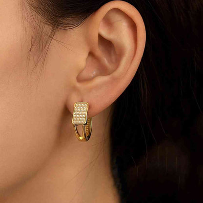 Pearl C Shaped Earrings