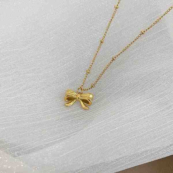Dainty Bow Necklace