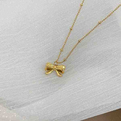 Dainty Bow Necklace