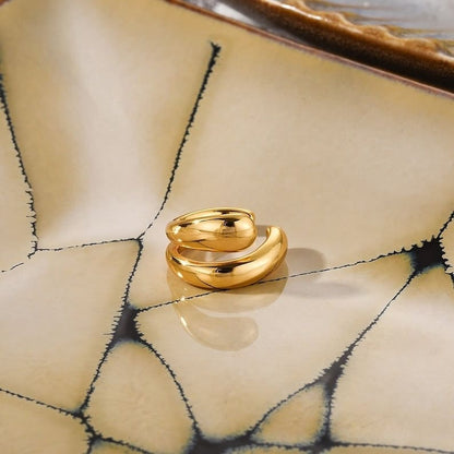 Iconic Irregular Gold Ear Cuff | Non-Pierced