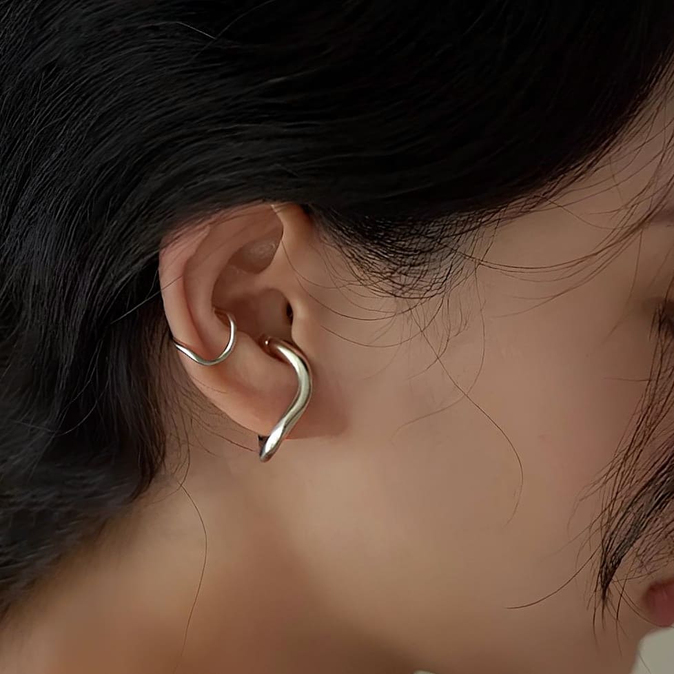 Irregular Ear Cuffs - Set of 2 | Non Pierced