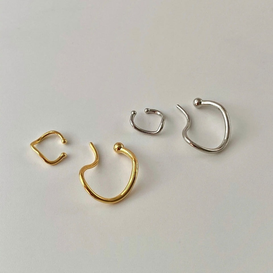 Irregular Ear Cuffs - Set of 2 | Non Pierced