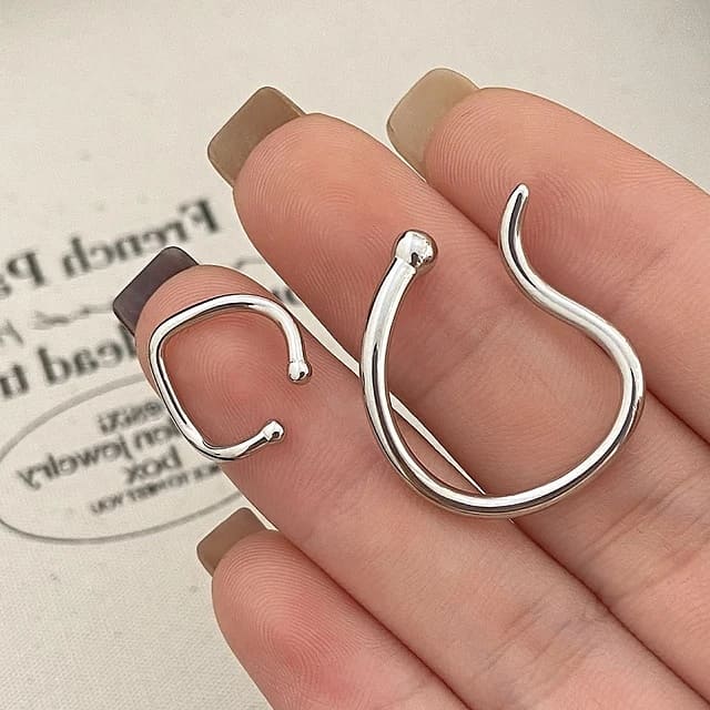 Irregular Ear Cuffs - Set of 2 | Non Pierced