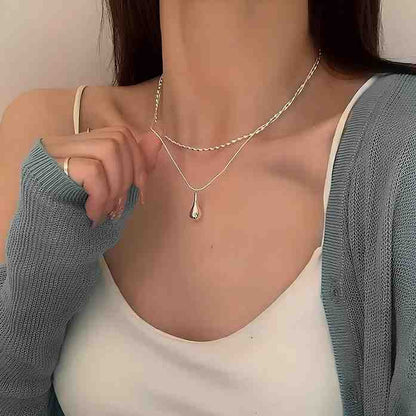 Resilience Water Drop Layered Necklace