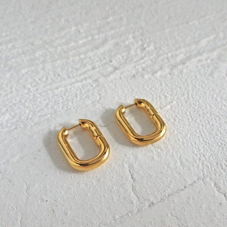 Box Hoop Earrings