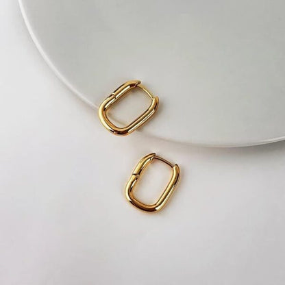 Box Hoop Earrings