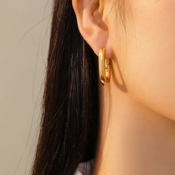 Box Hoop Earrings