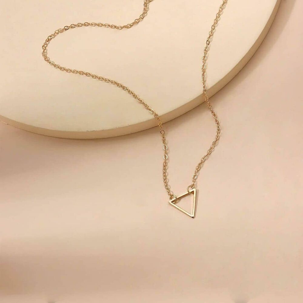 Necklace - Minimal Triangle - Image 5