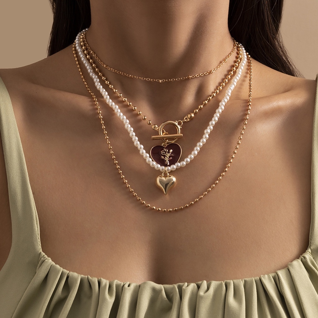 Lakshmi Devi Two Side Locket Pearl Chain – Violet & Purple Designer Fashion  Jewellery