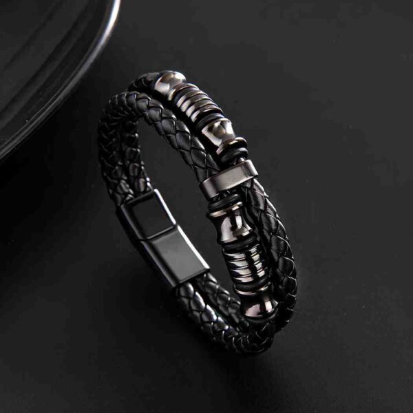 Bracelet - Black Leather